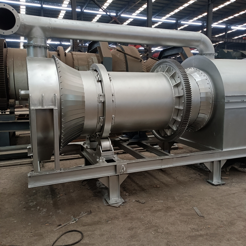 150 - 200kg/H περιστροφικός οριζόντιος κλίβανος με τη δύναμη και 2 AC380V - ταχύτητα περιστροφής 3rpm