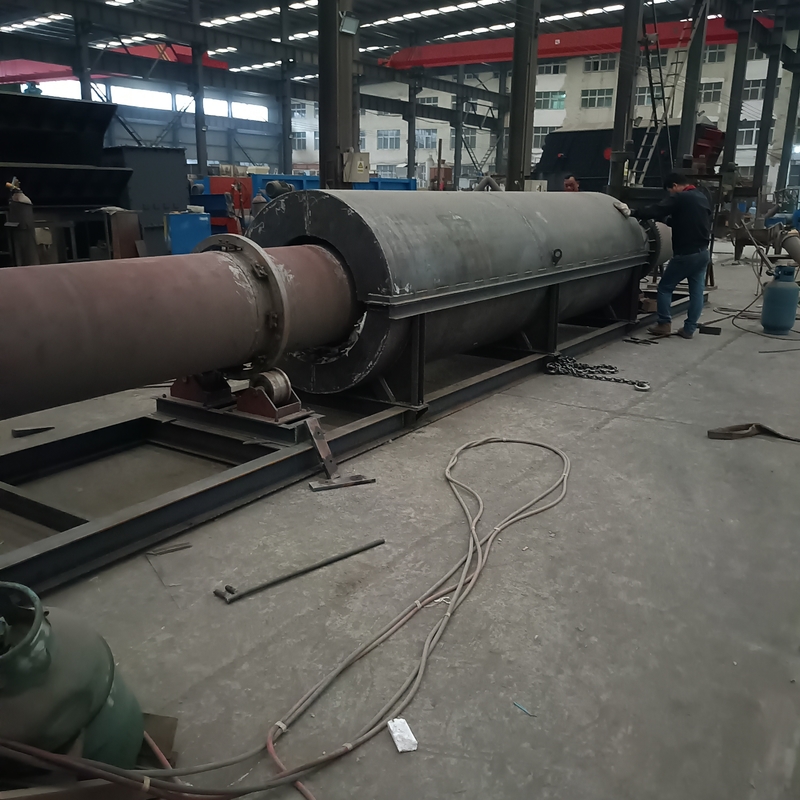 150 - 200kg/H περιστροφικός οριζόντιος κλίβανος με τη δύναμη και 2 AC380V - ταχύτητα περιστροφής 3rpm