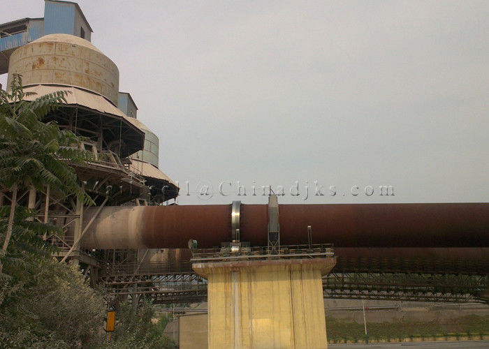 1200TPD 4.3×56m γραμμή παραγωγής ασβέστη περιστροφικών κλιβάνων προθερμαστών 1.8RPM